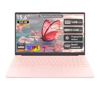 Auusda Laptop FHD de 15.6 pulgadas, procesador Athlon Silver 3050E, memoria RAM DDR4 de 16 GB, SSD de 512 GB, WiFi 5/USB 3.0/Type-C/HDMI, Win 11 Pro, IPS delgado y ligero para trabajo, estudio y