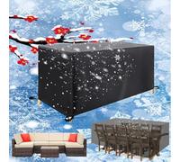 AUUZPI Funda Muebles Jardin,Funda Mesa Exterior Impermeable Cuadrada,600d Oxford Funda Mueble Exterior,Protectora Muebles Exterior para Sofá Rectangular,Fundas Sillas Jardin 200x120x20cm(LxWxH)