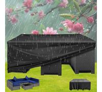 AUUZPI Funda para Muebles De Jardin Impermeable 200x114x80cm/LxWxH 420d Oxford Funda Mesa Jardin Impermeable Cubierta Protectora a Prueba De Viento para Muebles De Jardín