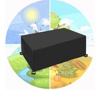 AUUZPI Fundas Muebles Jardin Exterior Impermeable 170x64cm Fundas para Muebles Jardin,Funda Sofá Palets Exterior,Anti-UV, Antipolvo Negro para Muebles De Exterior Sillas Mesas 170x64x50cm/LxWxH