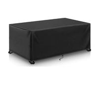 AUUZPI Fundas para Muebles De Jardin 300x100x80cm/LxWxH Fundas Muebles Exterior Impermeable, Funda Mesa Exterior Impermeable,Tela Oxford 420d para Mesas Y Sillas, Muebles De Ratán