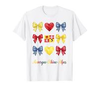Auvergne Rhône Alpes Coquette Bow Girls Camiseta