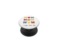 Auvergne Rhône Alpes Coquette Bow Girls PopSockets PopGrip Adhesivo