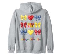 Auvergne Rhône Alpes Coquette Bow Girls Sudadera con Capucha
