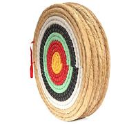 AUVIM Objetivos de tiro con arco de paja, sólido, hecho a mano, para arco recurvo, arco compuesto o arco largo, objetivo tradicional de flecha de arco de 20 pulgadas para niños, jóvenes, adultos, tiro
