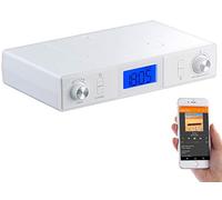 auvisio Radios de Cocina - Radio de Cocina: Radio FM estéreo para subestructura de Cocina con Bluetooth, Temporizador, Despertador, LCD, PLL (Infraestructura Radio de Cocina, Radios de Cocina)