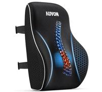 AUVON Cojín Lumbar Silla Oficina, Respaldo Almohada Lumbar, ergonómico con Reborde Patentado para Silla de Oficina y Coche, Soporte Lumbar específico, Espuma viscoelástica con Correas Ajustables