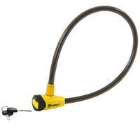 auvray cak650auv05 Bicicleta candados, L: 650 mm - Diámetro: 5 mm, Amarillo