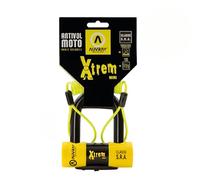 Auvray Candado antirrobo para disco Xtrem Mini SRA, 16 mm, 3 llaves + cable