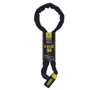 auvray cbl90auv06 Bicicleta candados, Cadena Longitud: 900 mm - Diámetro: 9 mm, Amarillo