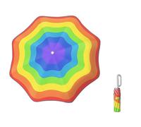 auvstar Paraguas Plegable Infantil Con bandas reflectantes,Paraguas Plegable Niños Antiviento,Mini Portatil para el sol de Viaje,Compacto Anti-UV,Hebilla Antipérdida Paragua Niñas y Niños (Arcoíris)