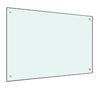 AUVYI Panel trasero de cocina de cristal templado, 90 x 60 cm, color blanco, protección contra salpicaduras, protección contra salpicaduras, cristal para cocina, protección contra salpicaduras,