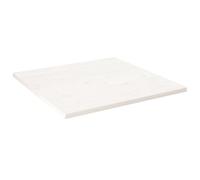 AUVYI Tablero de Mesa Cuadrado Madera Maciza Pino Blanco 70x70x2,5 cm Escritorios para Ordenador Mueble de Cocina Escritorio Gaming Elevable Estante Mesas Auxiliares Encimera de Baño