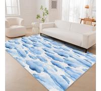 AUWUUA Alfombra Bule Cloudy de 250 x 365 cm con diseño geométrico Circular, Suave, de Pelo Corto y Antideslizante, para Dormitorio, habitación Infantil, Sala de Juegos, Aula, Pasillo.