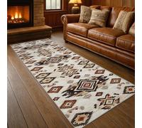 AUWUUA Alfombra de Cocina Azteca nativa Americana de 200 x 280 cm, Estilo suroeste, con diseño geométrico para pasillos, alfombras Lavables Tribales Indias Vintage para Sala de Estar y Dormitorio.