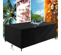 AUWUUA Fundas para Muebles de Exterior 110x55x85cm/LxAxA Fundas Grandes para Muebles de Jardín Impermeables, Cubierta Rectangular/Cuadrada para Mesa y Sillas de Patio, Anti-UV, Oxford Mejorado