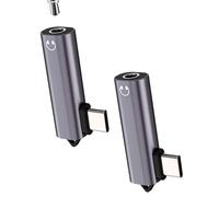 Aux a USB C Adapter Kopfhörer für iPhone 17 16 Pro Max Audio Kabel Kompatibel mit Samsung S25 für Apple für Apple für iPad (2Stück)zu DAC Handy Auto 3.5mm Jack Mikrofon Splitter Anschluss Stereo