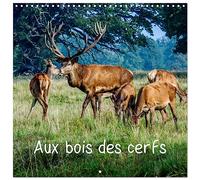 Aux bois des cerfs (Calendrier mural carré 2026 30x30 cm) Calendrier double avec une page pour vos prises de notes: Cerfs en liberté dans une forêt danoise proche de Copenhague