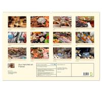 Aux marchés en Francia (Calendrier mural 2027 DIN A2 vertical), CALVENDO calendrier mensuel