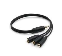 Aux Multi Headphone Earphone Audio Splitter Adapter 3.5mm Jack HUB Spliter für PC Gaming Headset