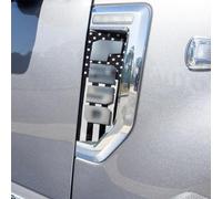 Auxazalux Emblema de Fender Emblema Pegatina de bandera americana compatible con Ford F250 (2017-2022), color negro