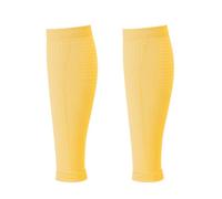 AUXDIQ 1 Par Mangas de Compresión para Pantorrillas Calcetines para Piernas Hombre y Mujer Medias de Compresión Pantorrilleras Compresion Amarillo