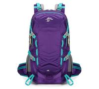 AUXDIQ 40L Mochila de Senderismo Ligera Mochila Trekking Mujer Hombre Mochilas para Viajes Excursiones Acampadas Montaña Violeta
