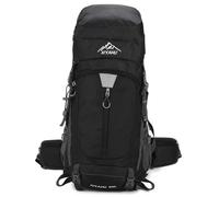 AUXDIQ 60L Mochila de Senderismo Ligera Mochila Trekking Mujer Hombre para Viajes Excursiones Acampadas Montaña (Negro)