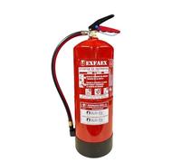 AUXI- FOC | Extintor Incendios 9 kilos polvo ABC| Con Soporte De Pared | Presión Incorporada | Manguera De Caucho Flexible | Válvula De Disparo Rápido | Protector Emergencia | Extintor Para El Hogar