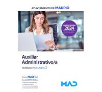 AUXILIAR ADMINISTIVO AYUNTAMIENTO MADRID TEMARIO VOL 2