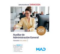 AUXILIAR ADMINISTRACION GENERAL TEMARIO 2 DIPUTACION ZARAGO