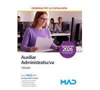 Auxiliar Administratiu/va de la Generalitat de Catalunya. Temari