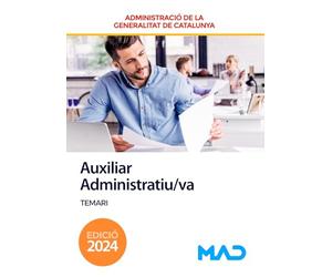 Auxiliar Administratiu/va de la Generalitat de Catalunya. Temari