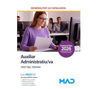 Auxiliar Administratiu/va de la Generalitat de Catalunya. Test del temari