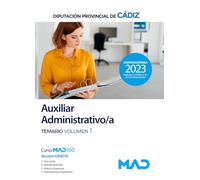 Auxiliar Administrativo/a de la Diputación Provincial de Cádiz. Temario volumen 1