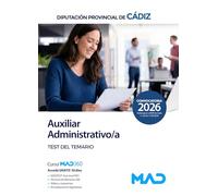 Auxiliar Administrativo/a de la Diputación Provincial de Cádiz. Test del temario