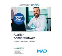 Auxiliar Administrativo/a. Temario De Materias Comunes