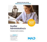 Auxiliar Administrativo;a Servicio Salud Principado Asturias (SESPA). Temario pa