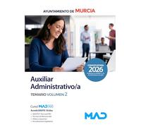 AUXILIAR ADMINISTRATIVO/A TEMARIO 2 AYUNTAMIENTO MURCIA
