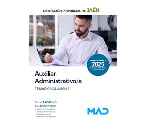 AUXILIAR ADMINISTRATIVO;A TEMARIO VOL 1 DIPUTACION JAEN