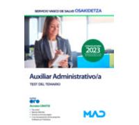 Auxiliar Administrativo/a. Test Servicio Vasco De Salud Osakidetza