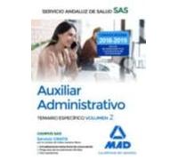 Auxiliar Administrativo Del Servicio Andaluz De Salud. Temario Específico Volumen 2