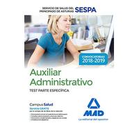 Auxiliar Administrativo del Servicio de Salud del Principado de Asturias (SESPA). Test Parte Específica
