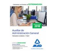 Auxiliar De Administración General De La Comunidad Autónoma De Extremadura. Temario Común Y Test
