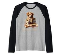 Auxiliar de biblioteca amante de los libros Camiseta Manga Raglan