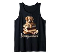 Auxiliar de biblioteca amante de los libros Camiseta sin Mangas