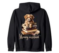 Auxiliar de biblioteca amante de los libros Sudadera con Capucha