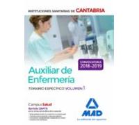 Auxiliar De Enfermería En Las Instituciones Sanitarias De La Comunidad Autónoma De Cantabria. Temario Específico Volumen 1