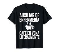 Auxiliar de Enfermería TCAE Profesional Sanitario Café Camiseta