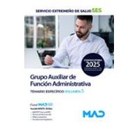 GRUPO AUXILIAR FUNCION ADMINISTRATIVA TEMARIO 3 EXTREMADURA